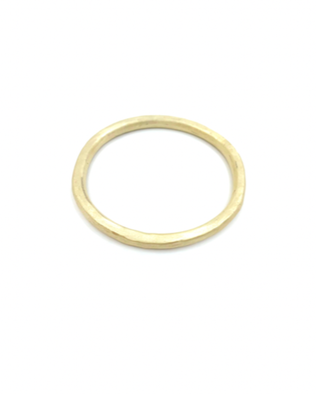 Solid bronze bangle on a white background